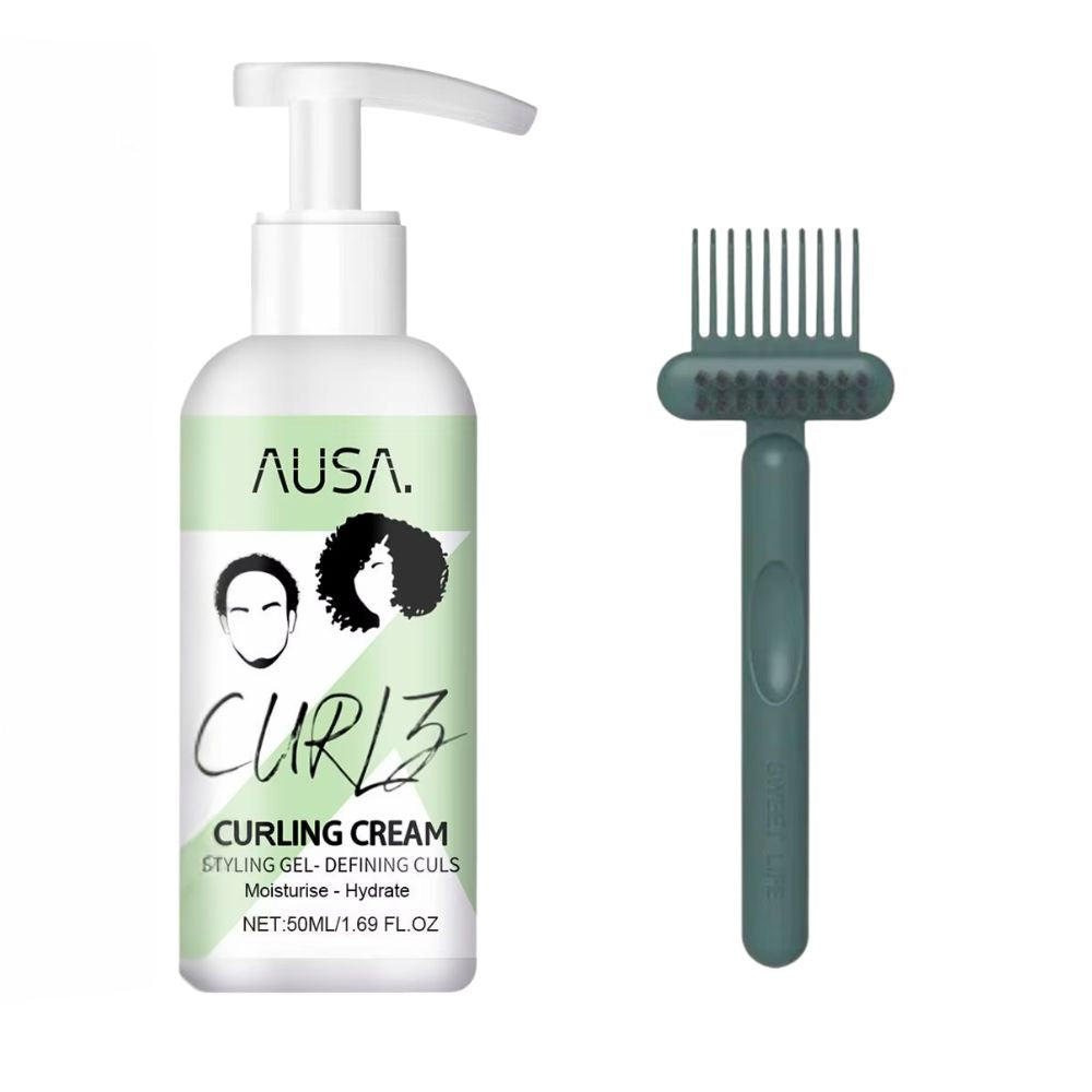 Curling Cream + Cleaning Brush