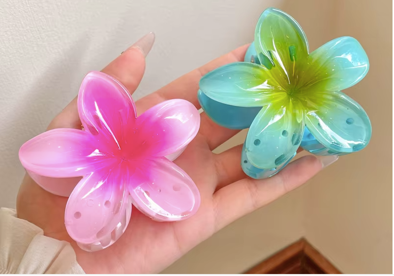 2/PCS Fashion Women Flower Hair Clips