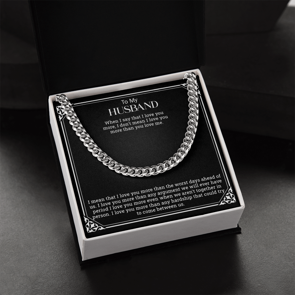 To My Husband | Cuban Link Chain