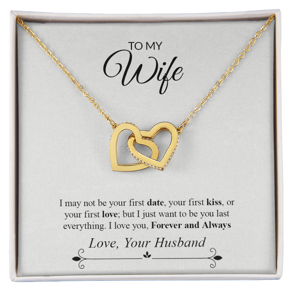 To My Wife | Interlocking Hearts necklace