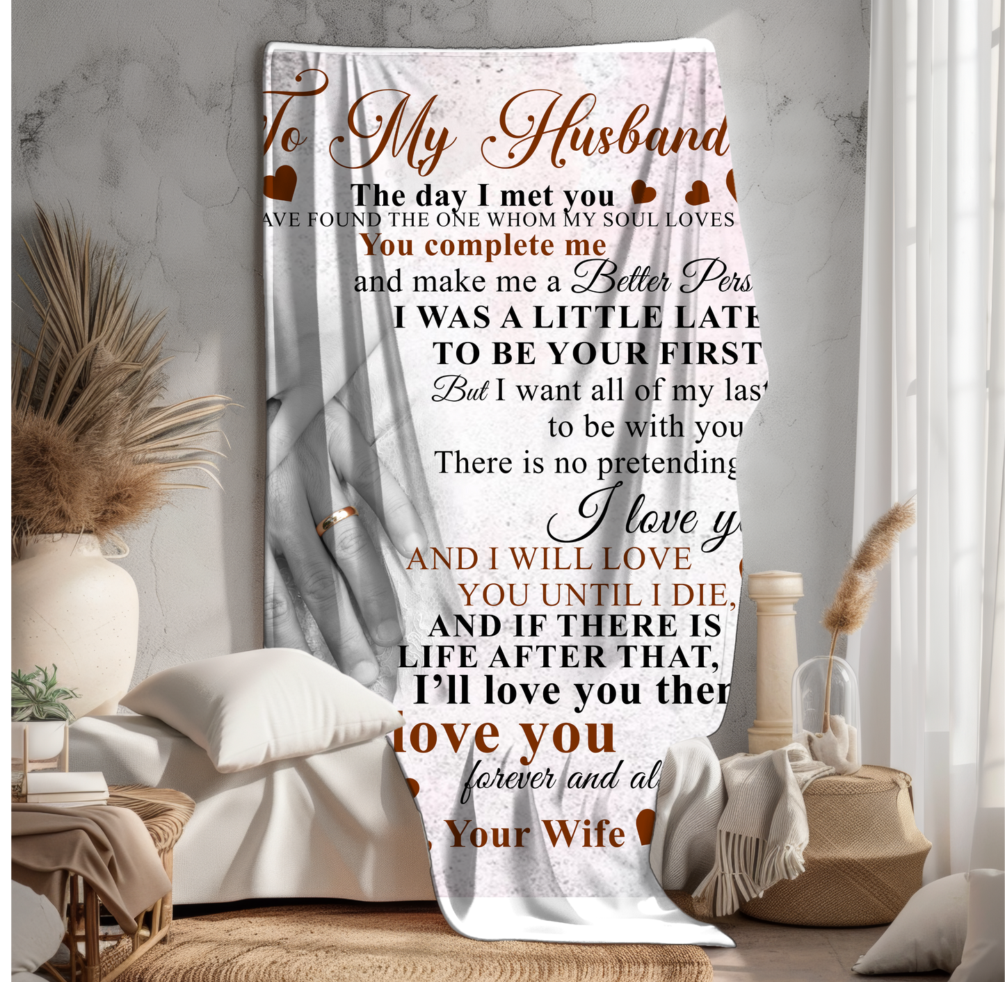 To My Husband | Fleece Blanket