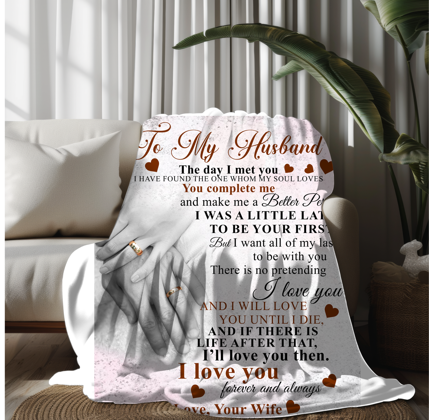 To My Husband | Fleece Blanket