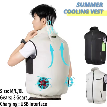 Cool Breeze Wearable Fan Vest